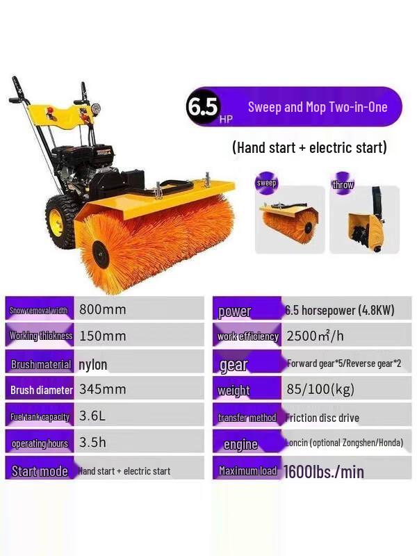 Ally Hand-Push 3-in-1 Snow Sweeper