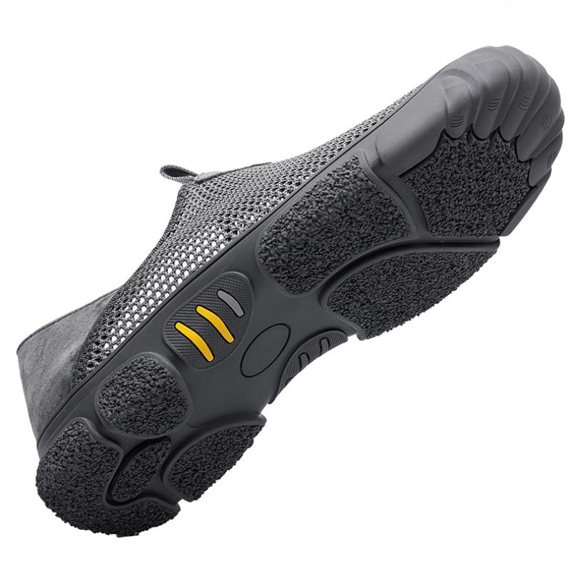 Мужские дышащие повседневные кроссовки с отверстиями, уличные повседневные сандалии, обувь для хайкинга, лето