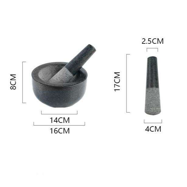 1 Set, Garlic Masher Natural Garlic Masher Stone Mortar Garlic Mortar Pot Home Grinding Stone Garlic Peeler