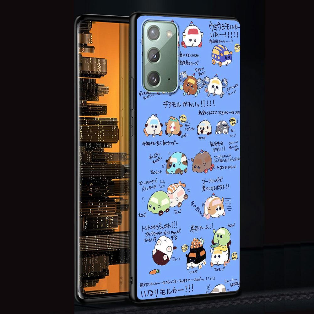 PUI PUI MOLCAR Милый чехол для Samsung Galaxy Note 20 Ultra 8 10 Lite 9 TPU Чехол для телефона Note 10 Plus Черный Мягкий чехол Funda Capa