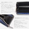 CLW Crocodile Leather Works Indigo-dyed Crocodile Zip-Around Long Wallet, Made in Japan, Blue and Navy, Men's Long Wallet, Designer Brand, Gift