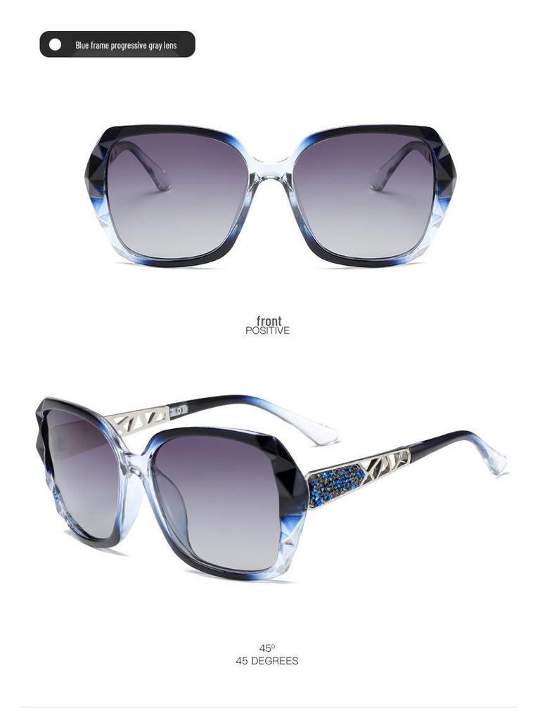 Женские солнцезащитные очки с поляризацией и стразами - Элегантная защита от УФ-лучей, Ретро стиль