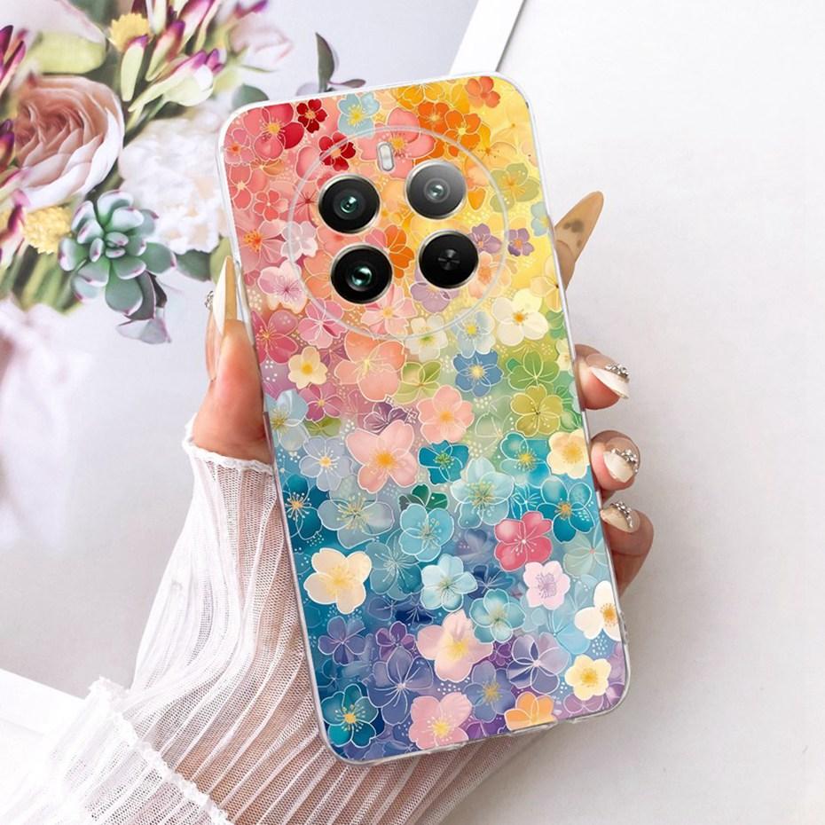 Милый Чехол с Принтом для Realme 12 Pro+ / 12 Pro Мягкий Силиконовый TPU Чехлы для Realme 12Pro Plus 5G Чехлы-Бамперы