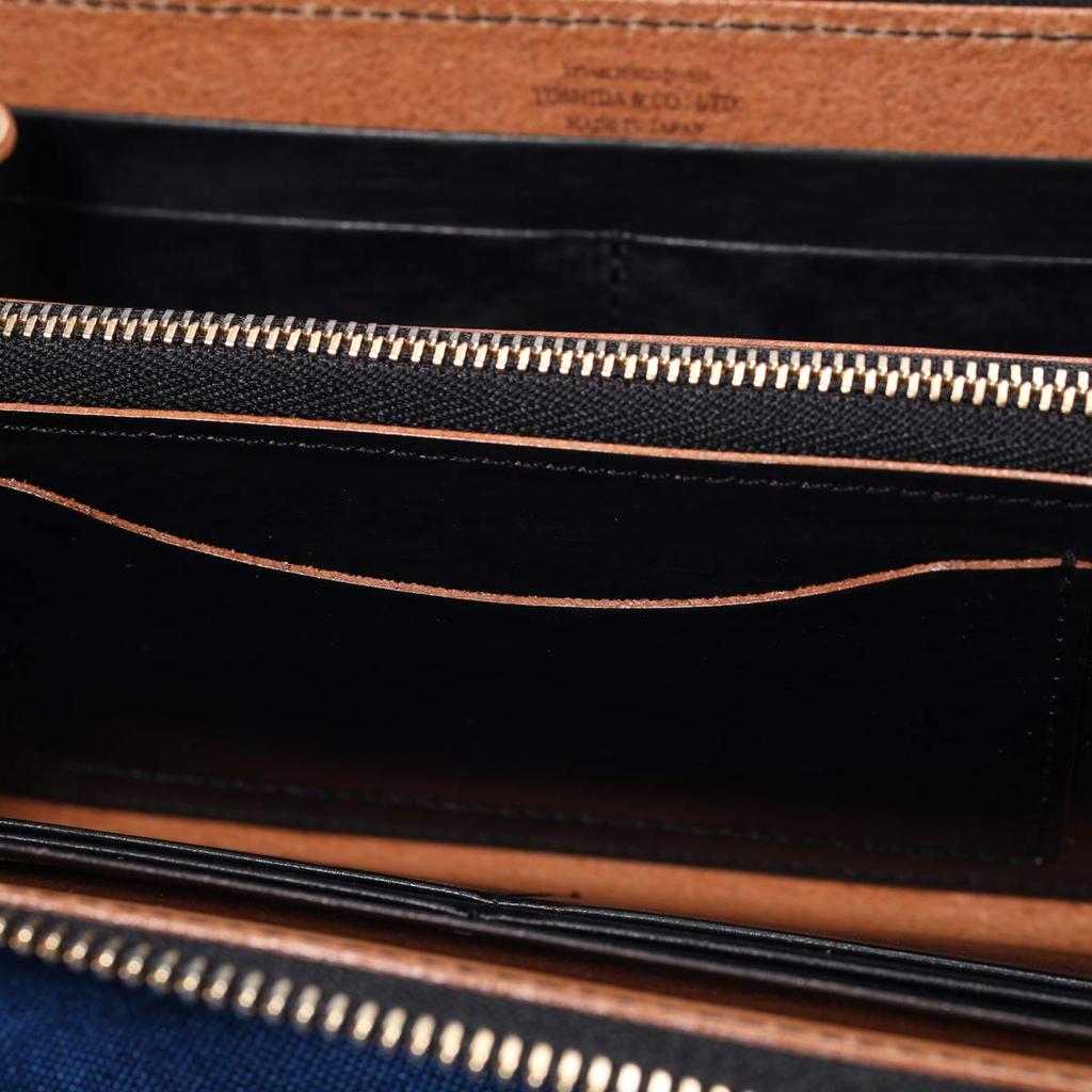 Film Long Wallet FILM Yoshida Bag Zipper Long Wallet LONG WALLET Italy Glass Processing Business Large Capacity Vegetable Tannin Tanning Edge