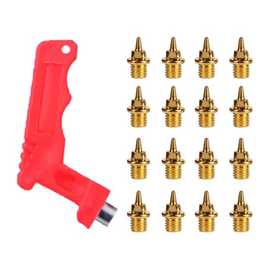 Yousheng 100 шт. шипов для беговых лыж из углеродистой стали, шипы для беговых и кроссовых кроссовок с ключом для шипов для спринтерских видов спорта, кроссовки