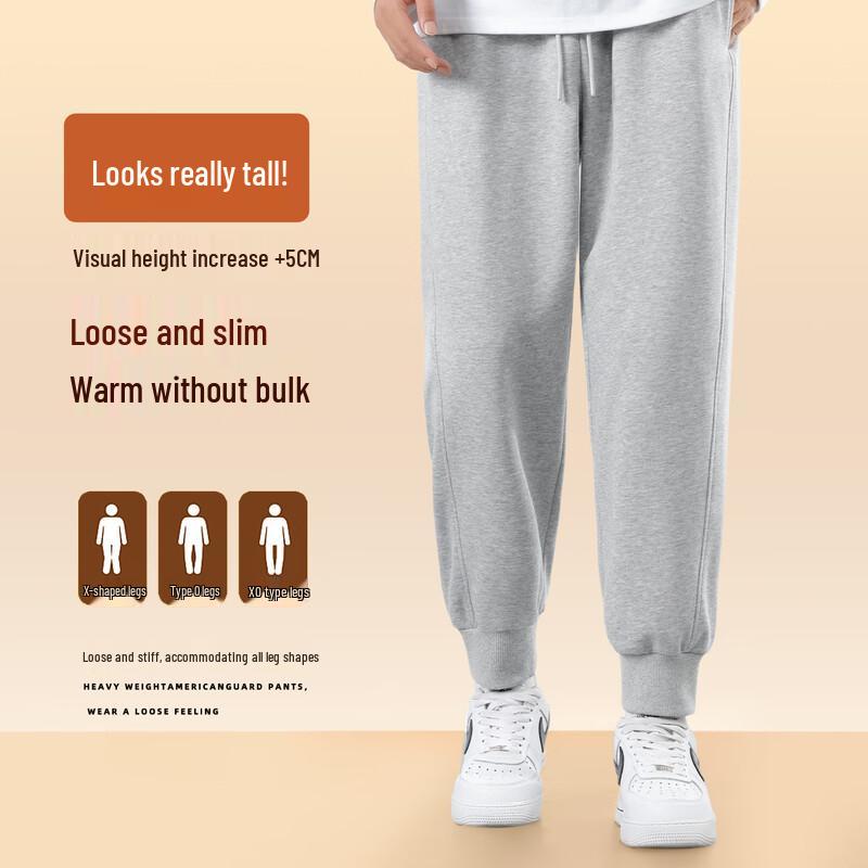 JEEP SPIRIT Men's 2025 Loose Fit Warm Sweatpants