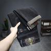 Мужские зимние джинсы Douyin Trendy Slim Fit с высокой эластичностью — удобная, экономичная и стильная корейская мода.