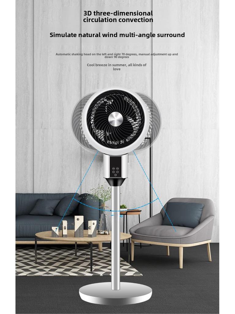 Silent Air Circulation Fan for Home, Dorm, and Floor Use
