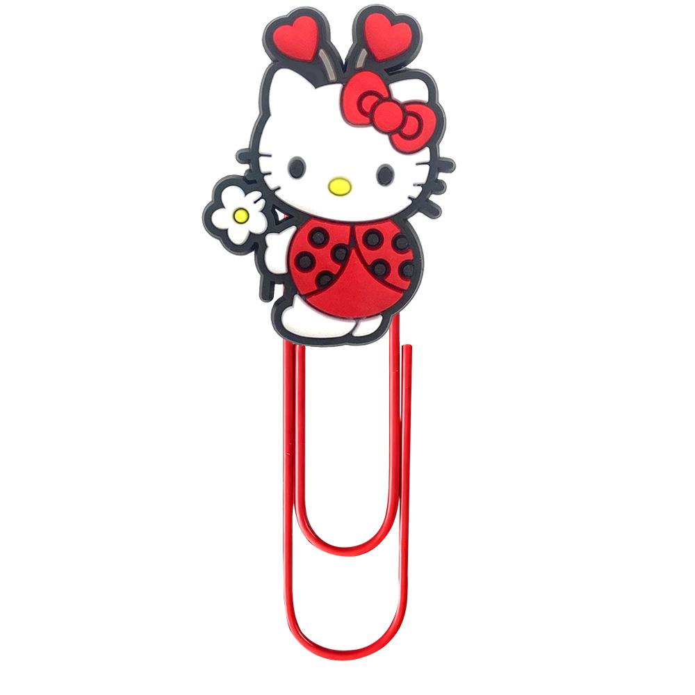 Креативные закладки-скрепки Hello Kitty - Цветные канцелярские принадлежности, Большие скрепки для DIY