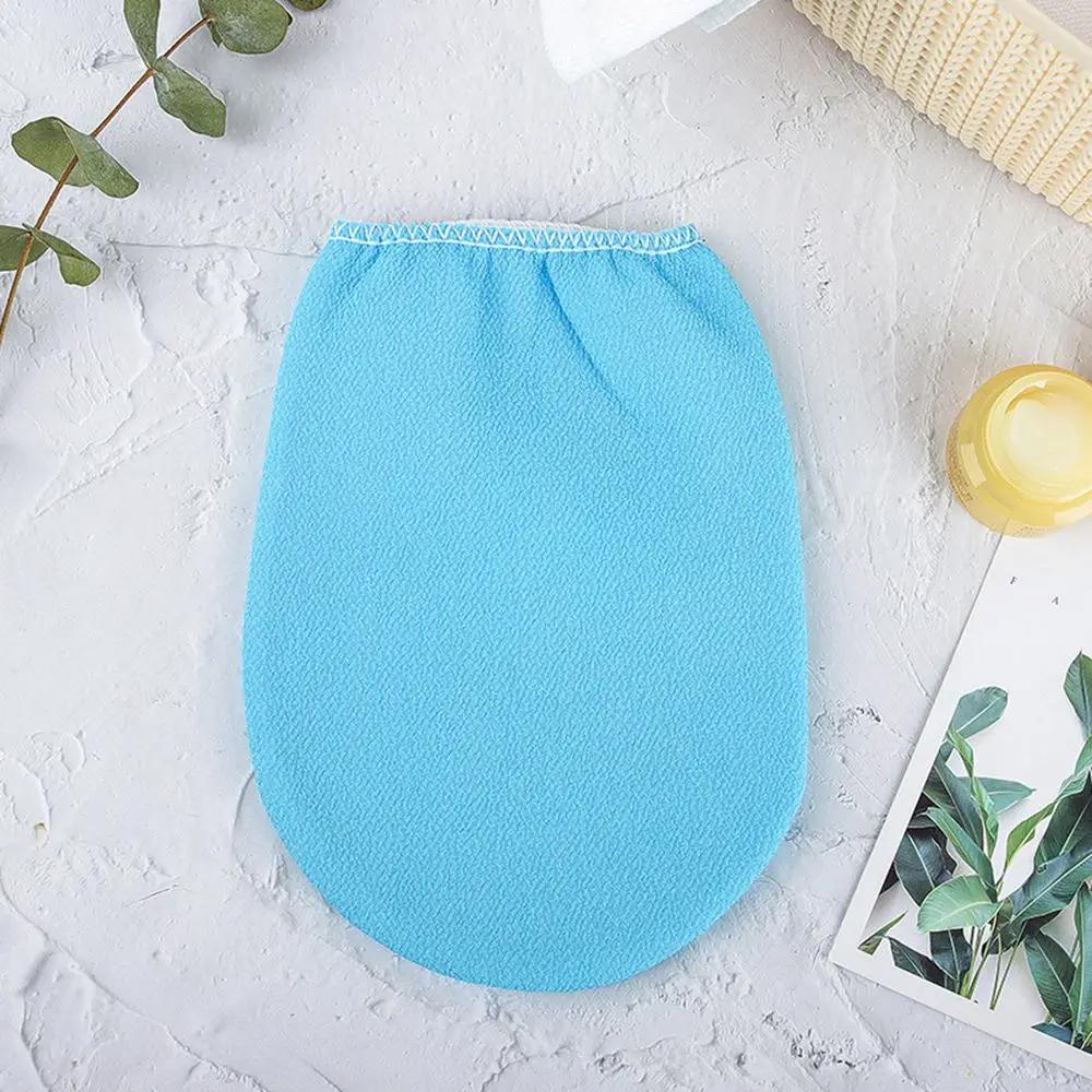 1 шт. Прочное полотенце Корейская отшелушивающая мочалка для ванны Душ Спа Отшелушиватель Двусторонняя перчатка для ванны Инструмент для очищения тела