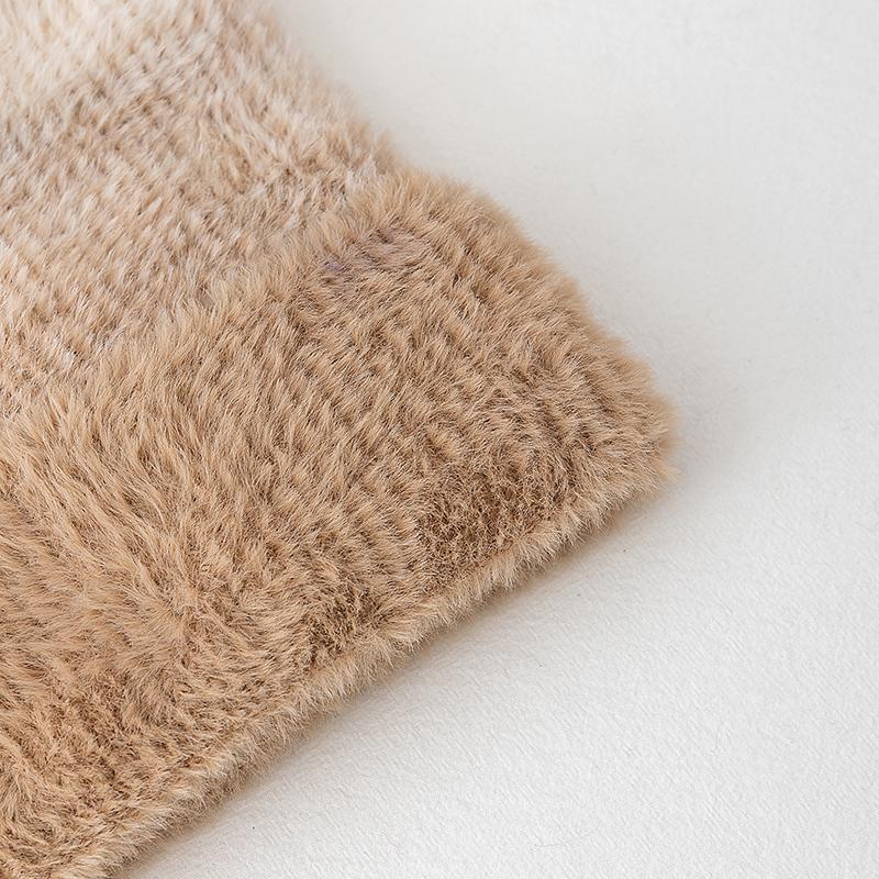 Новая шапка-денди градиентного цвета с кошачьими ушками, ленивая шапка-бини, милые зимние шапки для женщин, уличная одежда, теплые меховые шапки для девочки, подарок