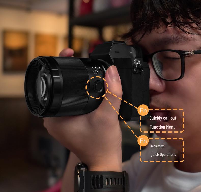 Автофокусный средний телеобъектив Yongnuo 85mm F1.8 для полнокадровых беззеркальных камер Sony с байонетом E