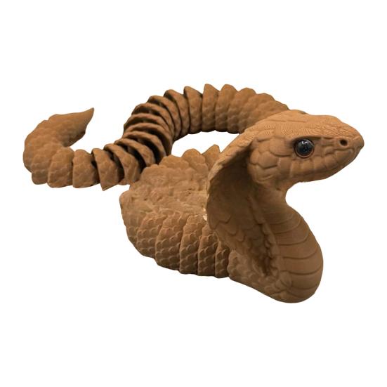 Snake Ornament Bold Design Snake 3D Printing Figure Dramatic Snake Statue Adult Stress Relief Fidget Toy