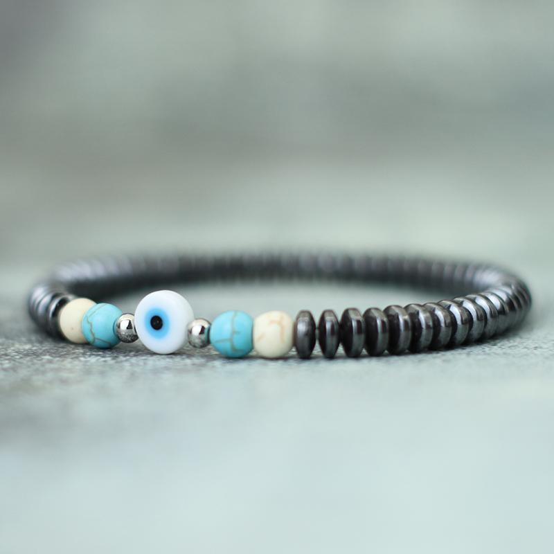 Богемный турецкий браслет «Злые глаза» унисекс, винтажный браслет из натурального дерева, кокосовые бусины, браслет для медитации, аксессуары для отдыха