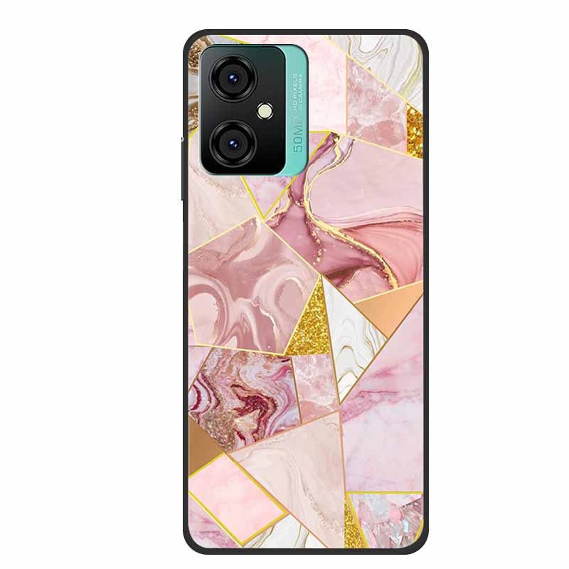 For Blackview Oscal C70 Case Soft Silicone TPU Back Cover for OscalC70 Fundas Blackview C70 Phone Cover Iridescent Marble Bumper