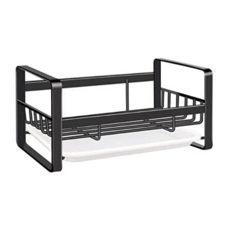 Kitchen Stainless Steel Sink Drain Rack Sponge Storage Organizer Dish Soap Drainer Shelf Kitchen Organizer Bathroom Accessories