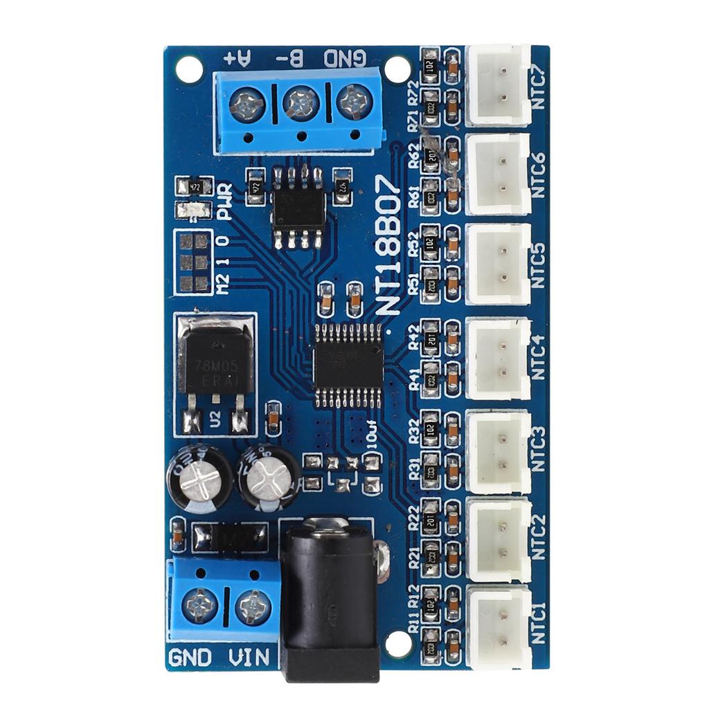 Module NT18B07 7?Channel Board RS485 for Temperature Snesor Paperless Recorder PLC 6?24V