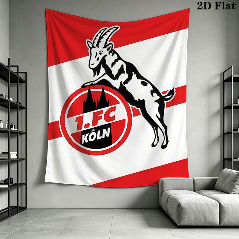 1. FC Köln Wall Hanging Printed Fabric Blanket Decorative Tapestries for Bedroom Living Room Home Decor