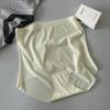 Skin Friendly and Breathable Ice Facial Mask High Waist Panties Seamless No Curling Edges Light and Thin Solid Color Triangle Women’s Panties