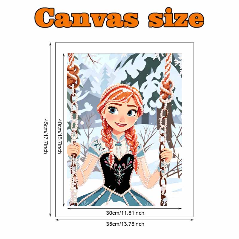 Disney Pearl Painting Frozen Anna DIY Pearl Painting Gem Art Pearl Dot Painting Picture Crafts Adult Beginner Gifts Home Decor