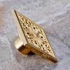 BAKALA Luxury Bathroom Floor Washer Drain Cover Engraving Floor Drains Stoppers Drainer Strainer Gold Finish 4 Inch  for Choose