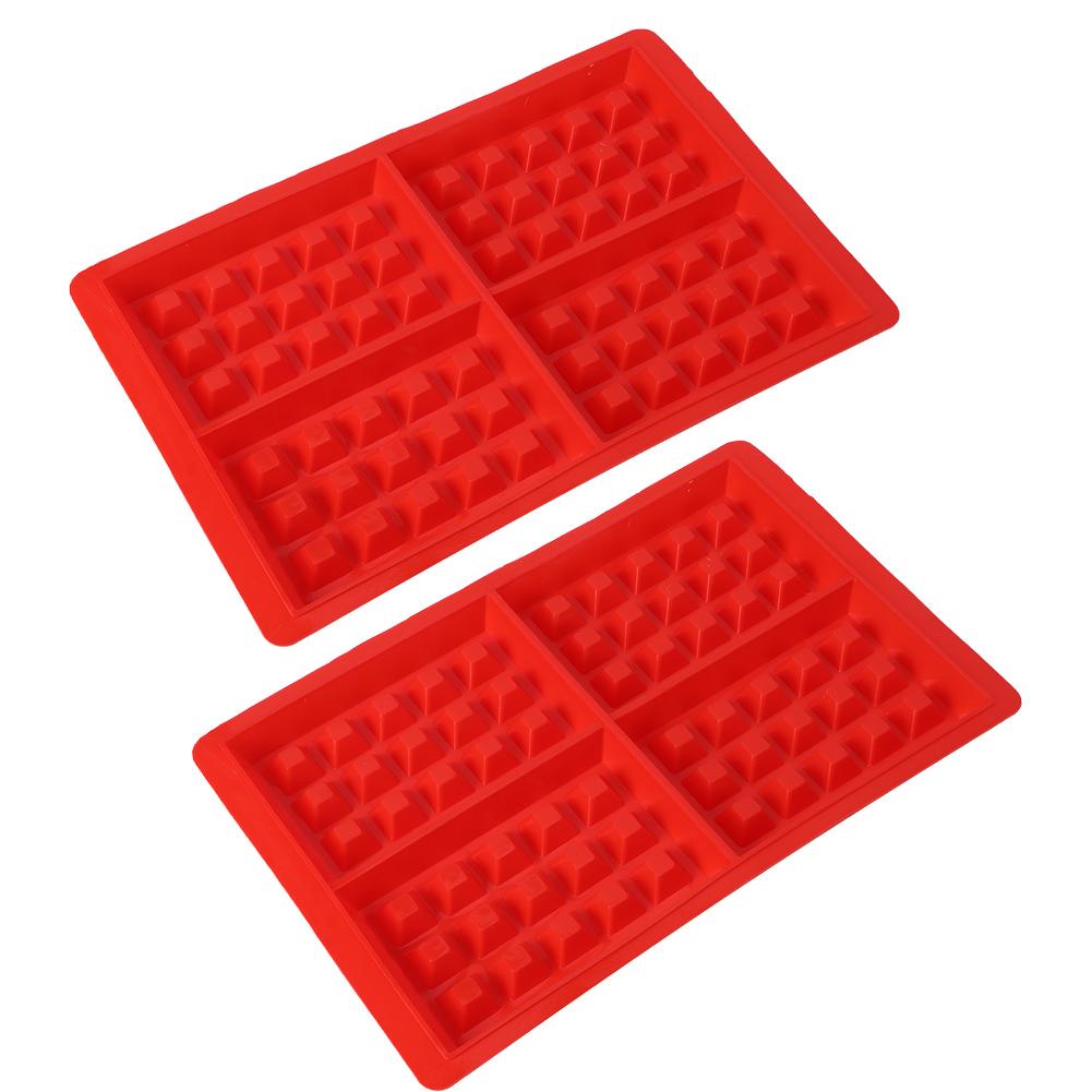2Pcs DIY Baking Tools Silicone Waffles Muffin Mold Cake Chocolate Moulds Kitchen Accessory