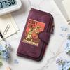 Funny Grandma Print Women Wallet Cute Leather Purse Card Holder Gift for Granny