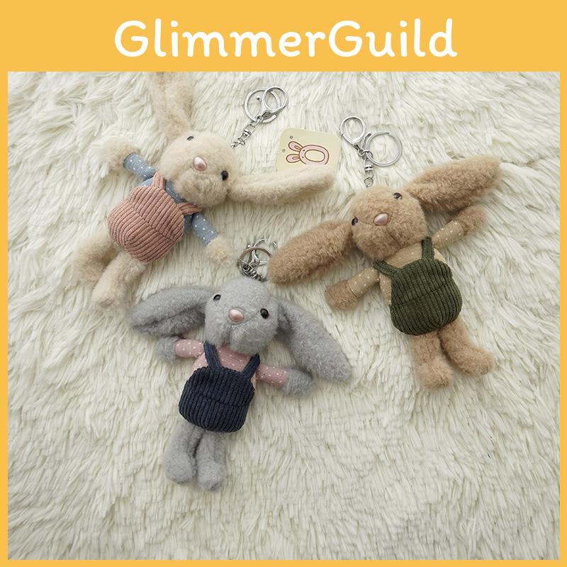 Lovely Long-eared Rabbit Keychain Plush Toy For Bags Bouquets And Gift Boxes