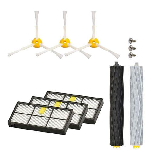 Replacement Filter and Brush Kit for Irobot Roomba 800 805 900 960 966 980, Robot Vacuum Cleaner