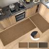 Washable Non-slip Kitchen Rug Linen Kitchen Mat Vintage Non-slip Floormat Long Strip Carpets Kitchen Runners Entrance Doormat