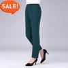 Модные женские эластичные глубокие прямые брюки с высокой талией, повседневные брюки