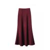 Bust Skirt Spring New High Waist Thin Silky Long A-shaped Hip Skirt Fishtail Skirt