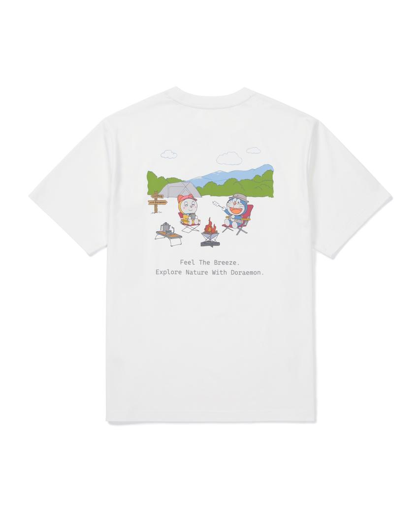 SNOWPEAK APPAREL [Snow Peak | Дораэмон] Короткорубашка для кемпинга (S26Mufts95) Белый с оттенком