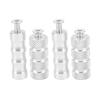 2 Pair Motorcycle Brake Foot Peg CNC Process Plating Precise Fit For M6 6mm Mounting Bolts Motorbike