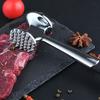 Yousheng Dual-Sided Meat Tenderizer Dishwasher Safe Kitchen Mallet Hammer Tool with Soft Handle Manual Metal Pounder for Tenderizing Chicken Steak