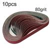 Sander Abrasive Belts Tools 10pcs Sanding Alumina Cloth Polishing Grinding