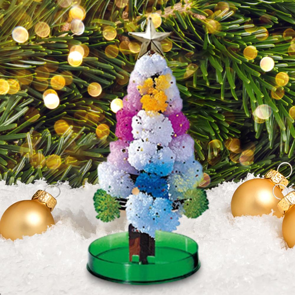Magic Growing Christmas Tree DIY Crystal Xmas Tree Funny Gift for Adults Kids Home Festival Party Decor Props Mini Tree 3 Types