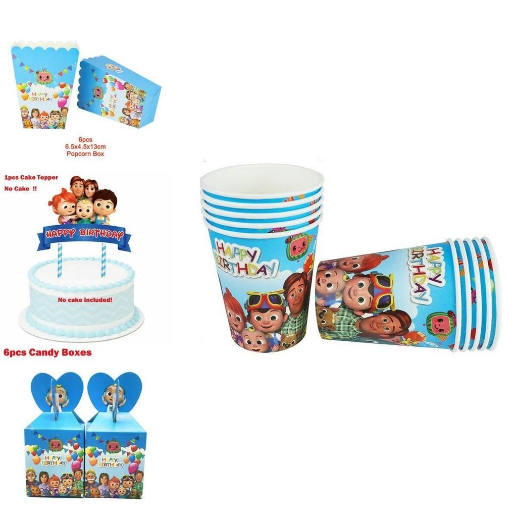Vibrant Family Birthday Party Supplies Set With Cheerful Plates And Decor Elements