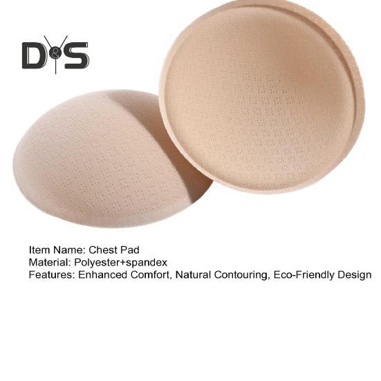 1 Pair Round Sponge Push Up Bra Pads for Women Latex Feel Invisible Insert Swimsuit Bikini Breast Enhancers Chest Cup Pads Accessories for Daily Wear