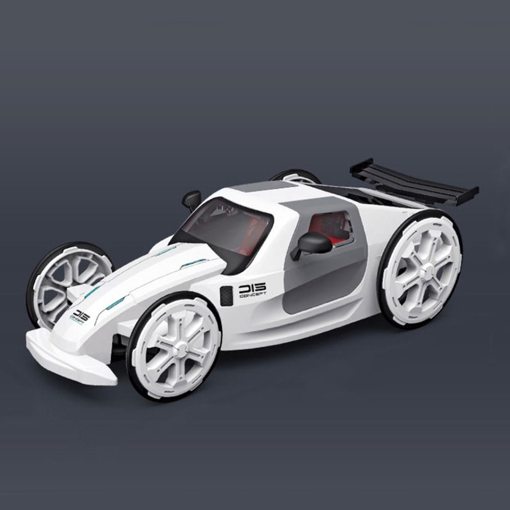 Model Toy Assembled Solar Powered Sports Car Plastic Power Drive Racing Car Decoration Accessories