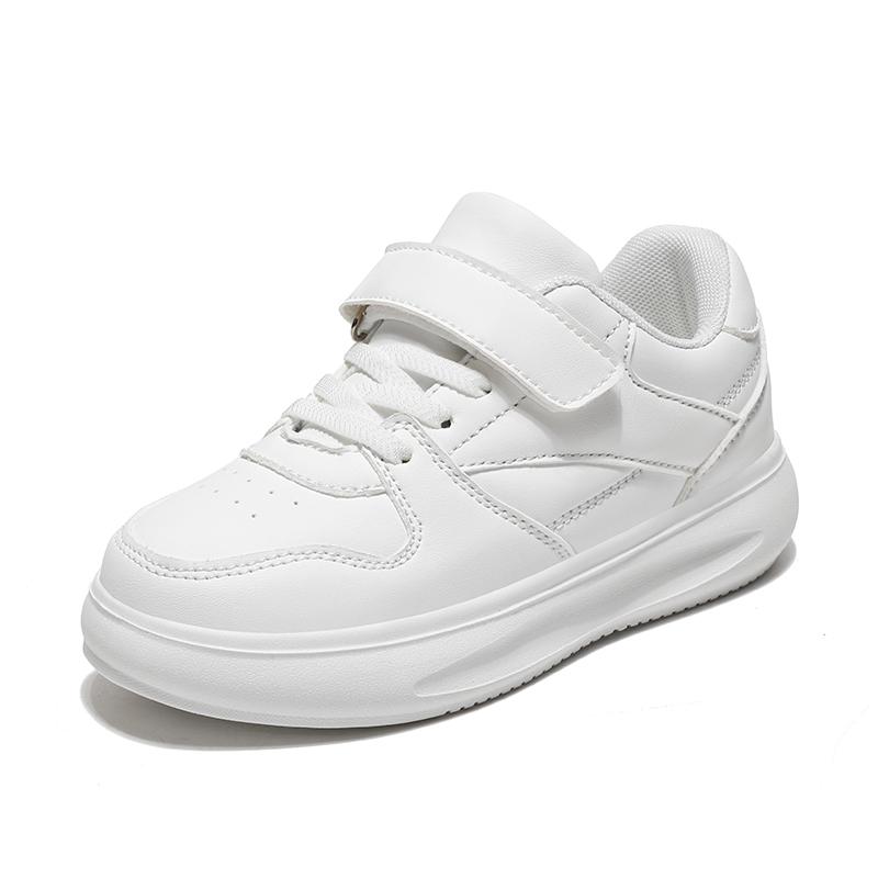 Tenis Sneakers Kids Spring/Autumn New Boys Girls Sports Shoes Casual Board Shoes Leather Soft Soled Children Small White Shoes