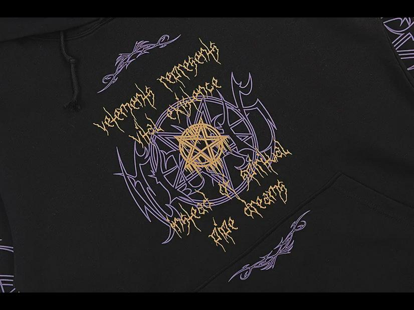 Свободная толстовка с капюшоном в стиле хип-хоп с принтом на санскрите 2022 года для мужчин и женщин