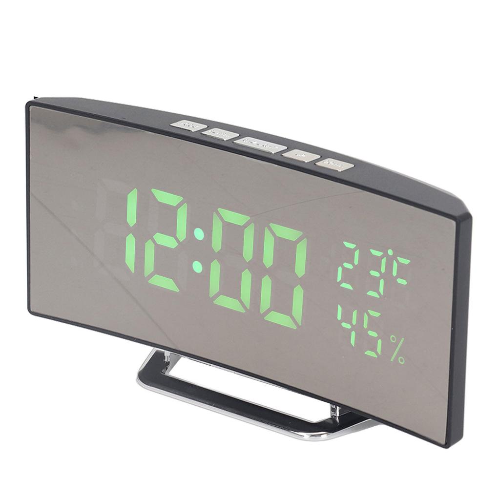 Светодиодные цифровые часы с 3 уровнями яркости и функцией повтора сигнала, питание от USB-батареи, электронный зеркальный будильник с