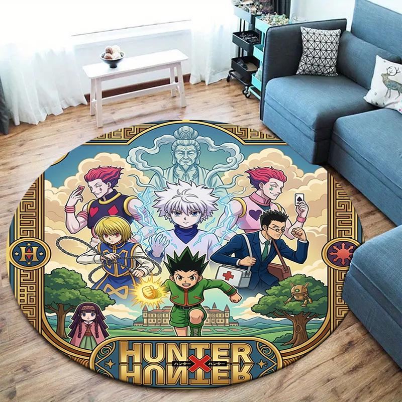 Ковер с круглым ворсом Hunter X Hunter Ковер для гостиной, спальни, дивана, игровой комнаты Декор Нескользящий коврик для пола