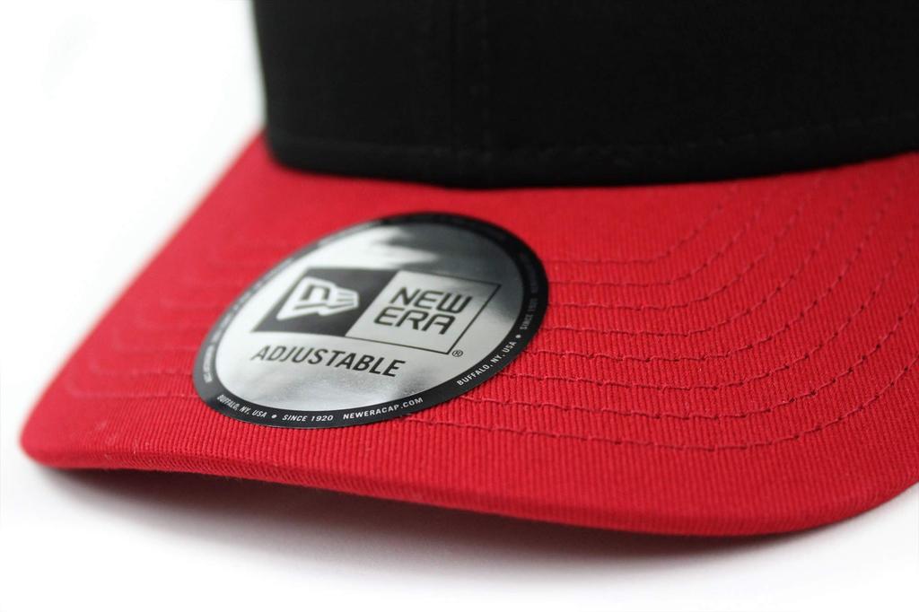 Кепка тракера с низким профилем, snapback [New Era] ЧЕРНЫЙ/АЛЫЙ