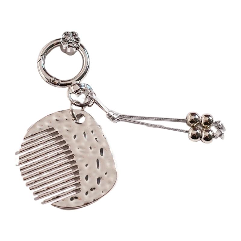 Инновационный брелок-расческа против пушистости Эргономичный дизайн для легкой укладки волос в дороге и стильный аксессуар для ношения