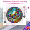 HuaCan Diamond Painting DIY Kit Lanscape Butterfly Picture Full Round Drill Mosaic Tree Paintings Rhinestone Embroidery Art Craft Home Wall Decor