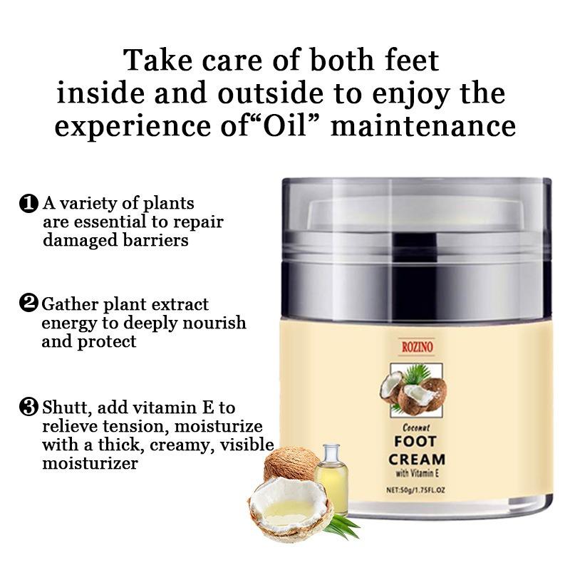 Coconut Oil Anti Cracking Cream for Dry Hands and Feet Peeling Moisturizing and Heel Repair Foot Cream
