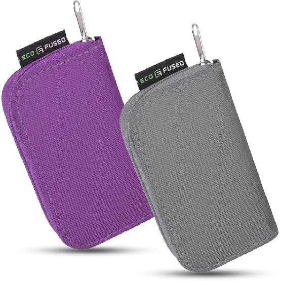 Eco-Fused Memory Card Case - Fits up to 44x SD, SDHC, Micro SD, Mini SD and 4X CF - Holder with 44 Slots (Purple / 44 Slots - 1 Pack)