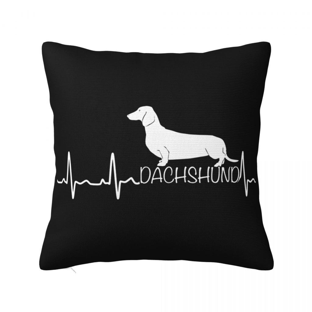 Cute White German Badger Dog Dachshund Pillowcase Cushion Cover Decoration Gift for Animal Dogs Lover Pillow Case Cover Sofa